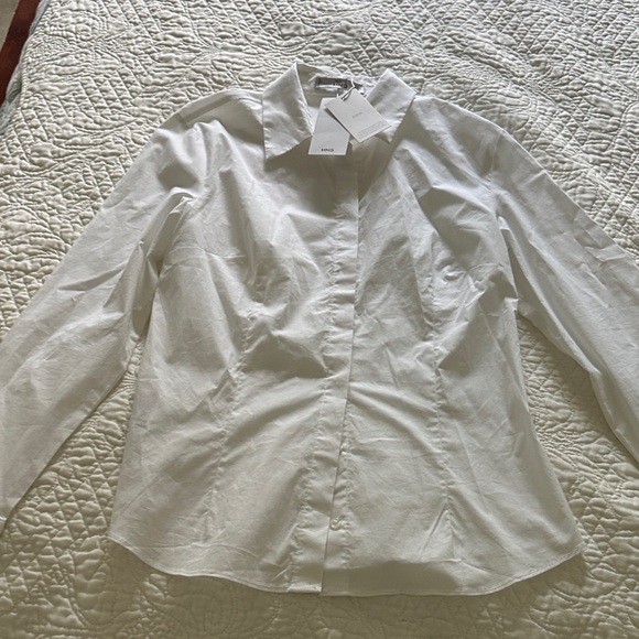 Mango Crisp White Dress Shirt - Picture 1 of 2